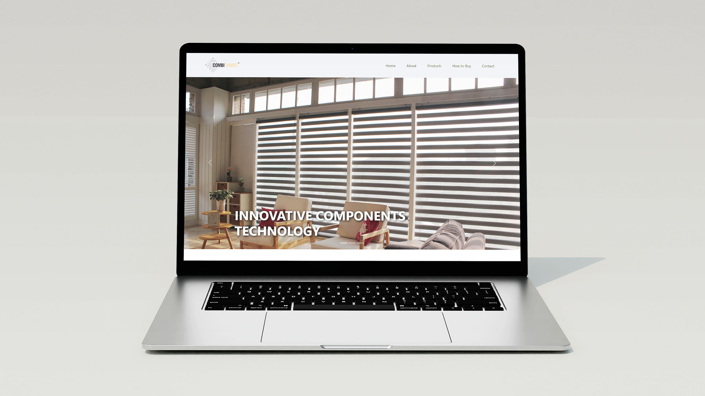 Combishades website full-page view