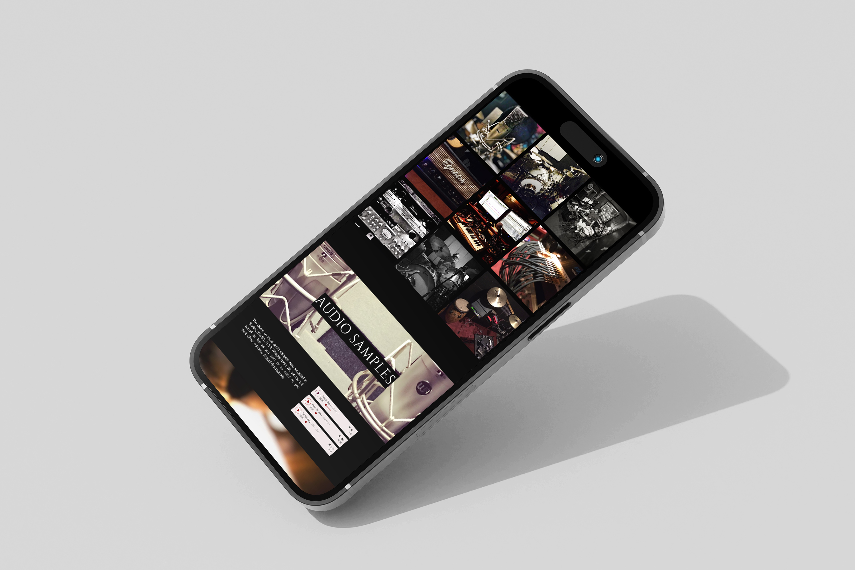 Studio-333 website mobile view