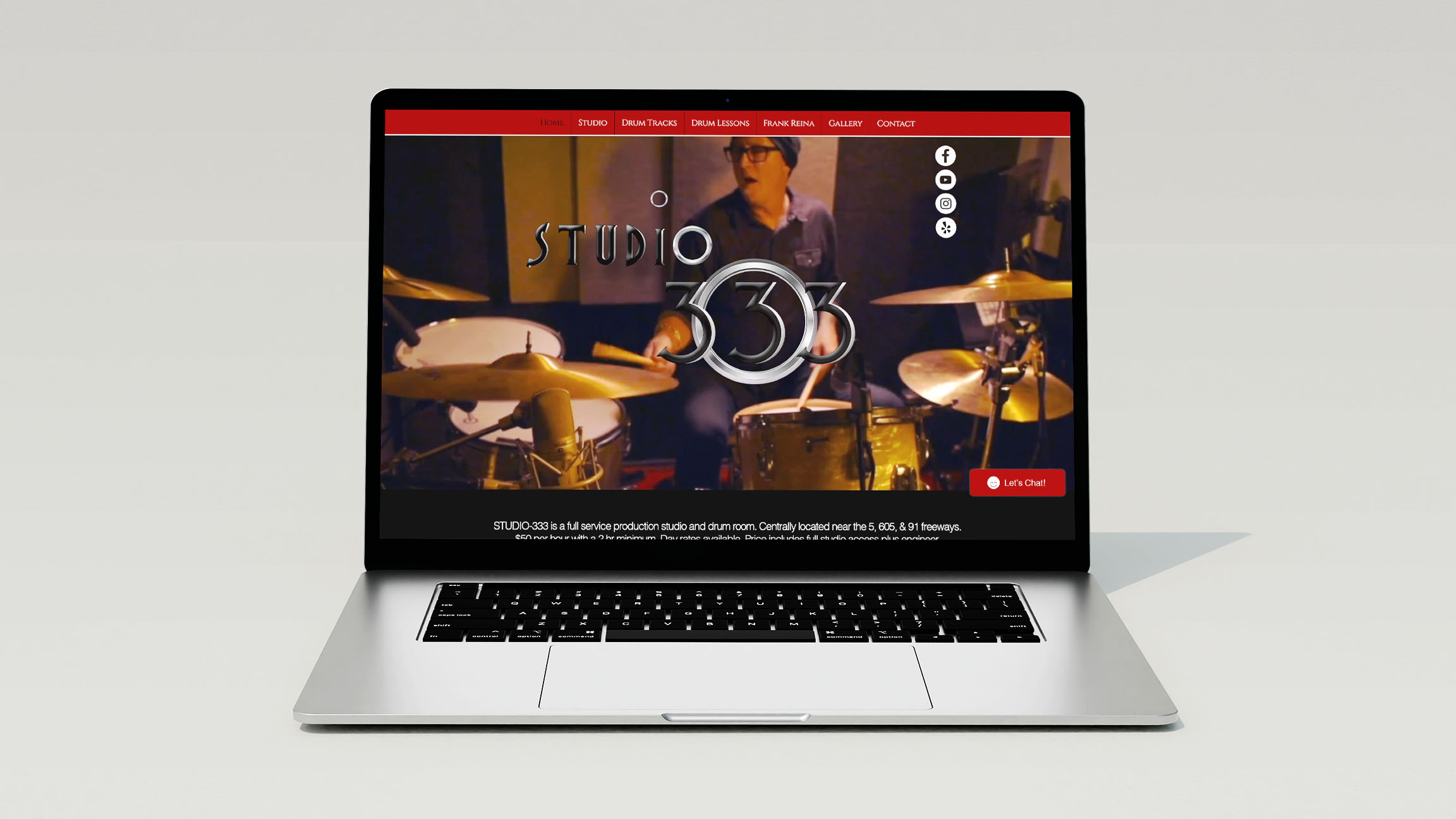 Studio-333 website full-page view
